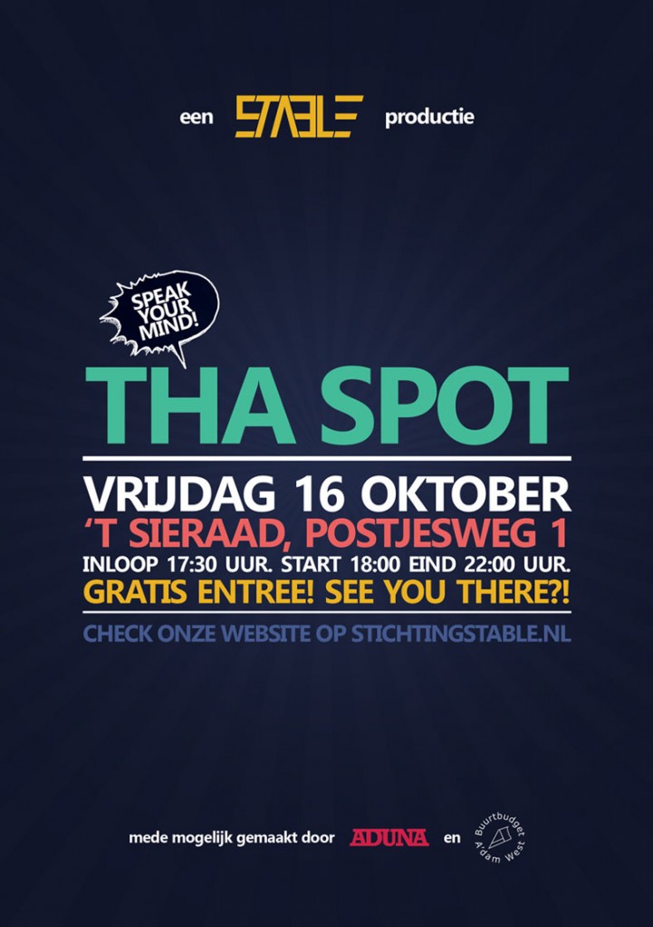 THA SPOT - Vrijdag 16 oktober 2015